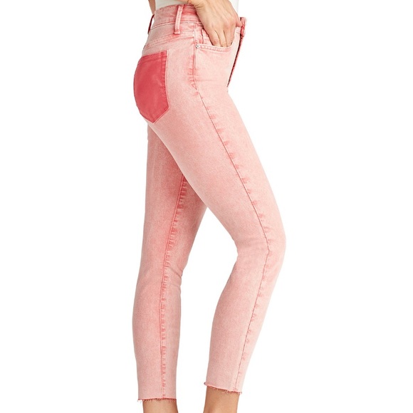 Sam Edelman Pink skinny jeans high rise NWT $98 - Picture 4 of 6